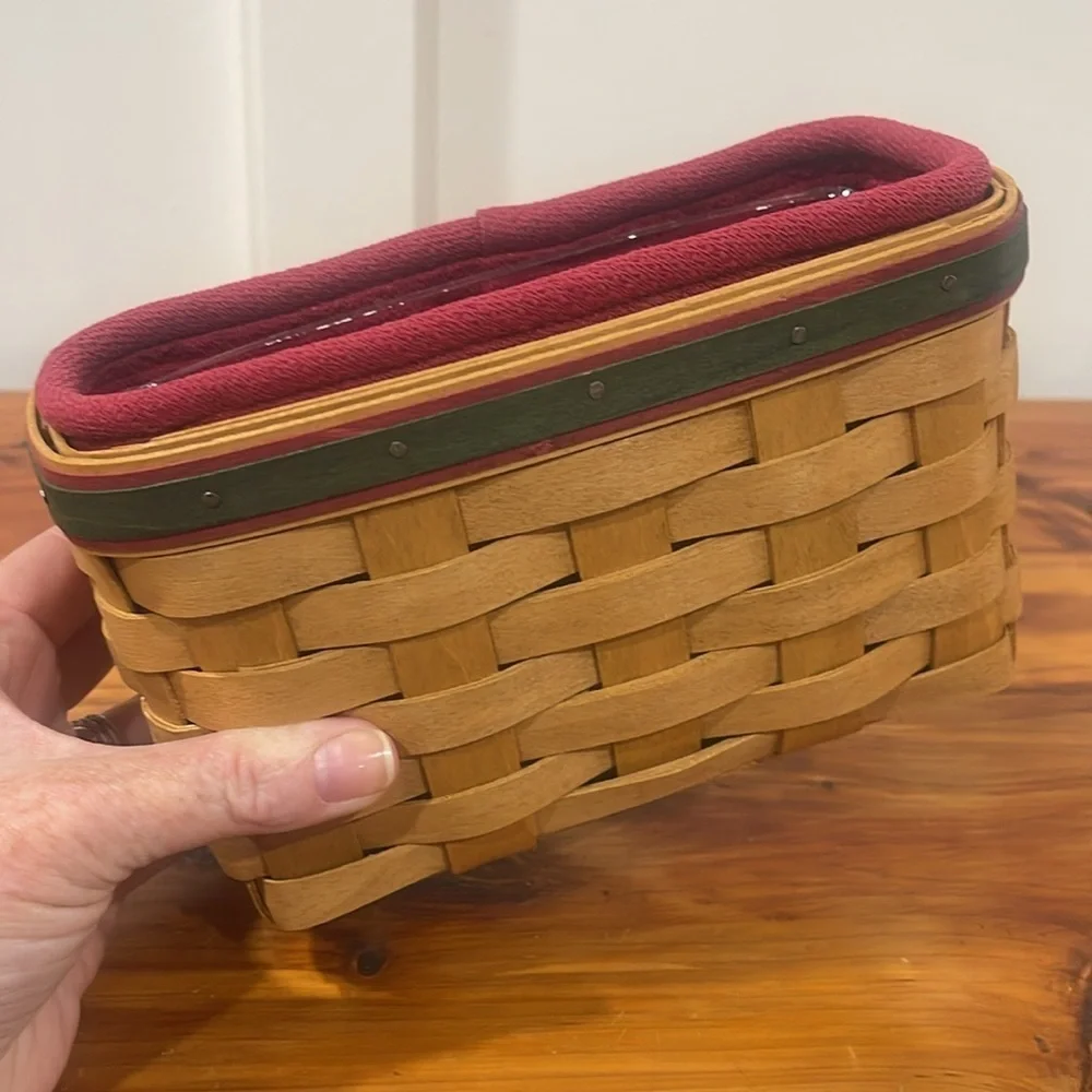 Vtg Longaberger 2004 Holiday Helper Basket